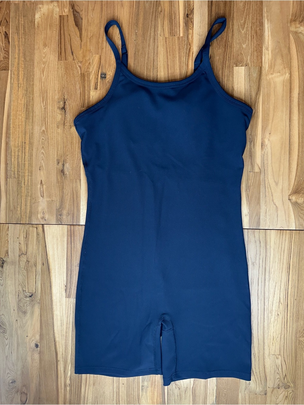 Zella Seamless Scoop-Back Romper in Black — Size Large